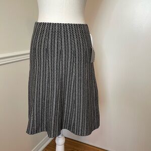 🐈NWT Kenar Herringbone Cotton A-Line Skirt S